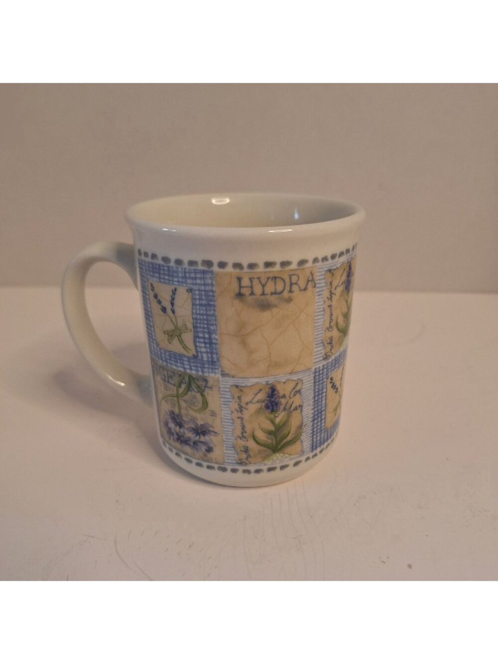 BEAUTIFUL VINTAGE HYDRANGEA COFFEE TEACUP MUG FLORAL PURPLE BLUE BRITAIN